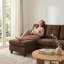 3 Seater Chenille Corner Sofa-735903211