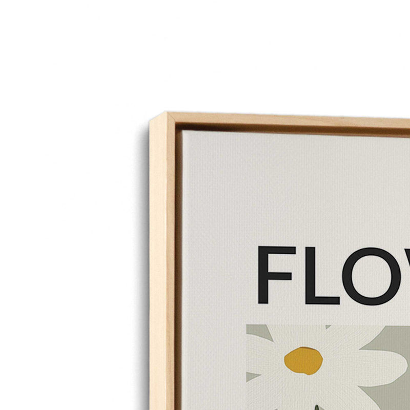 Munich Flower Market, American Maple Floater Framed, 30.75" H x 20.75" W