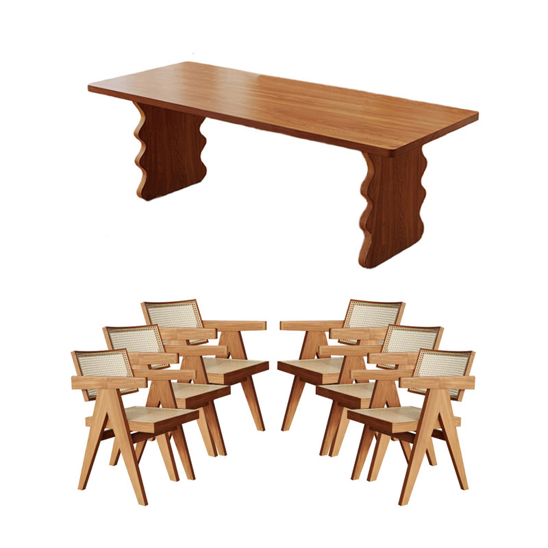Ensemble de salle à manger rectangulaire, H 29,53 po x L 62,99 po x l 27,56 po