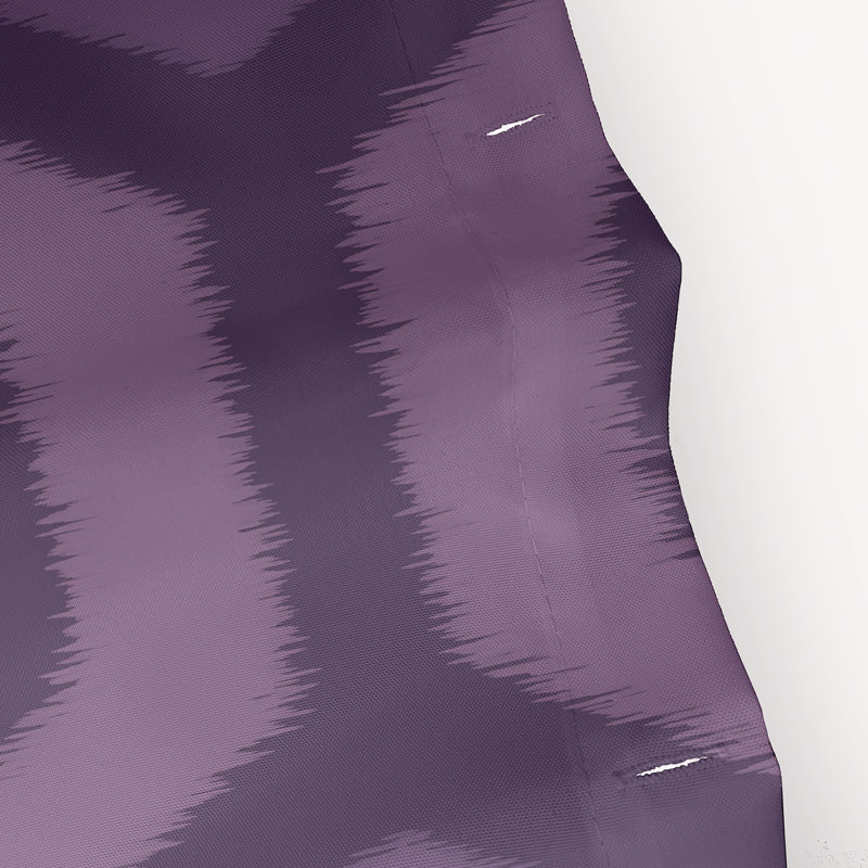 Rideau de douche simple géométrique Anita, Mauve