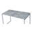 Top Rectangular Writing Desk, Silver