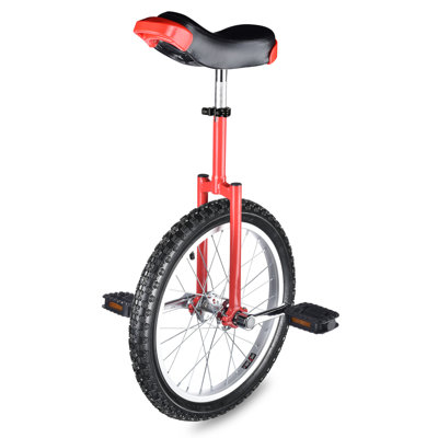 Roue de 18 po Ouicom Roue extérieure Monicyclette Cirque Sports de plein air Exercice Santé Rouge