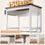 Petit bureau d'ordinateur avec prise de courant, bureau à domicile pour chambre à coucher, bureau d'écriture avec sac de rangement-1690624860-1690624858