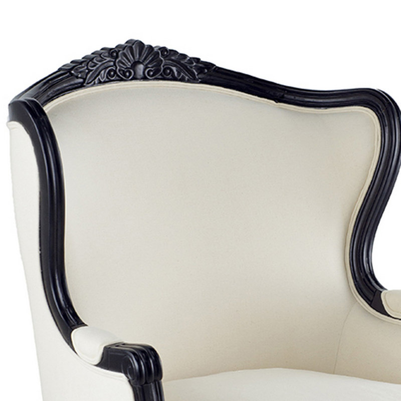 Fauteuil à oreilles rembourré Sabba