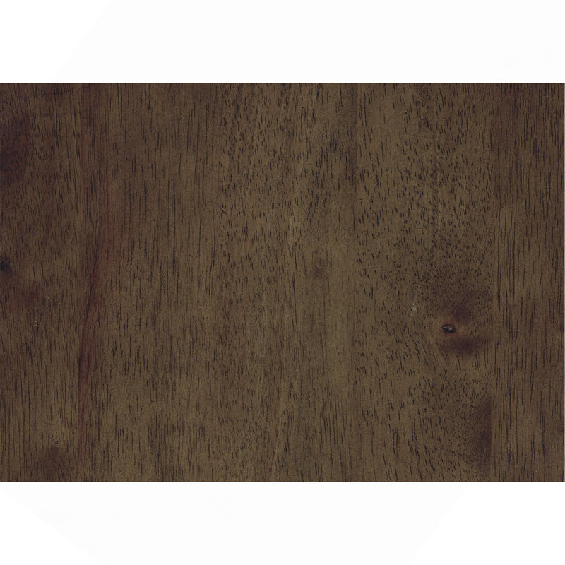 Ensemble de 2 tabourets ronds en similicuir à 360 degrés avec garniture cloutée et cadre en bois massif de style transitionnel brun