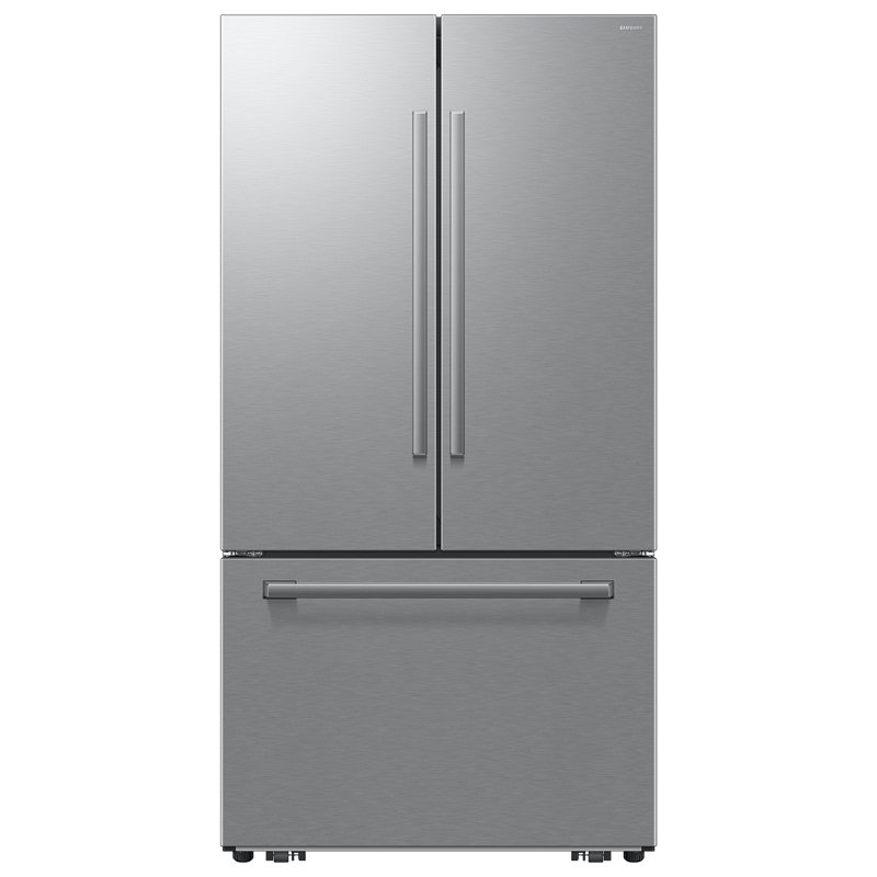 Samsung Bespoke AI 25 cu. ft. Counter Depth 3-Door French Door Refrigerator with Zero Clearance Fit & In-Door Tall Water Dispenser in Stainless Steel