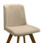 Chaise de salle à manger rembourrée Gina Sand-123103549