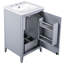 Meuble-lavabo de 20,3 po avec lavabo, tiroir fonctionnel, tablette de porte, porte à fermeture en douceur-1845493903