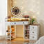 Corner Dressing Table with 360° Rotating Mirror-937773650