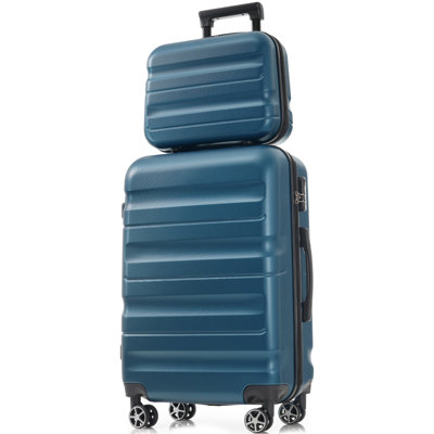 6-Piece ABS Hardshell Luggage Set - Lightweight & Durable Suitcases With Dual Spinner Wheels, Carry-On & Check-In Sizes For Travel & Business