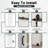  80"H 3Lite Waterproof White Primed Solid Core Composite MDF Wood Sliding Barn Door With Hardware Kit-118643957