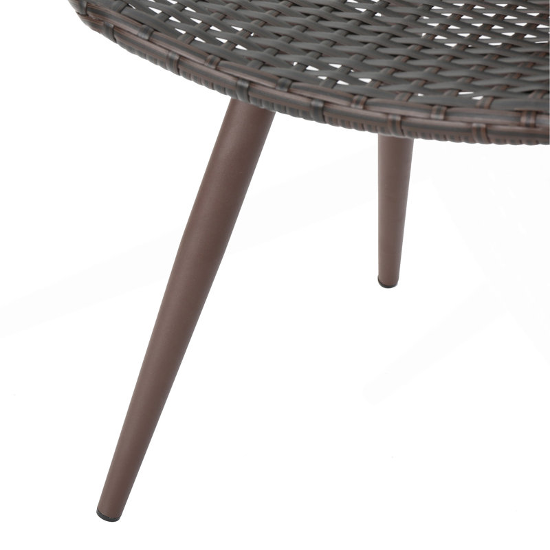 Chaise de salle à manger avec pieds thermolaqués, ensemble de 2, Brun