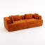 Aucun assemblage requis: canapé modulaire, canapé à assise profonde avec accoudoirs épais et rembourré doux pour le salon, orange rouille: 33015-OR-125543546