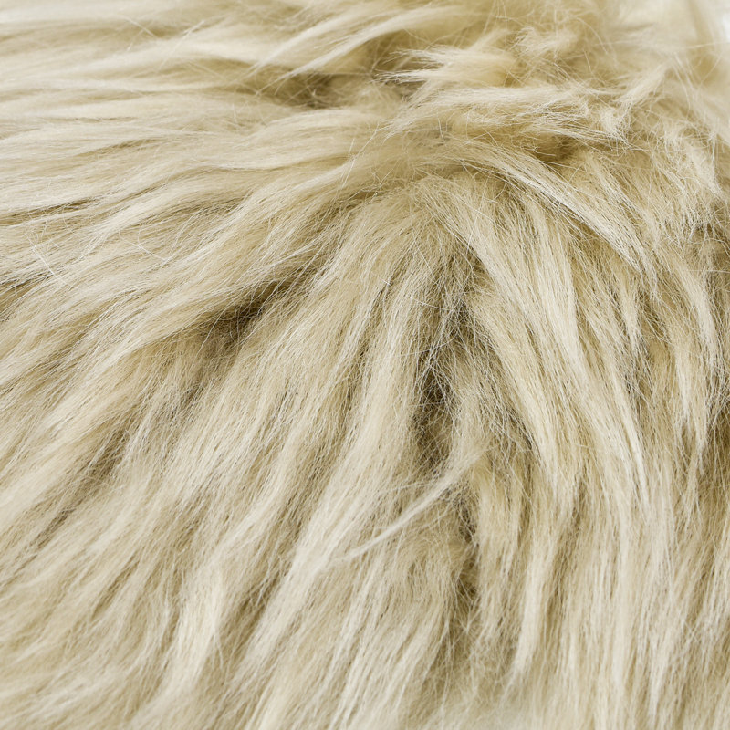 Taupe Beige Genuine Fur Sample