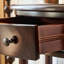 Console demi-ronde en bois massif