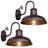 2-Pack Dusk to Dawn Outdoor Wall Sconces-2133130467