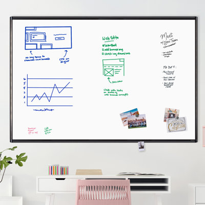 U Brands Yes Steel Wall Metal Whiteboard