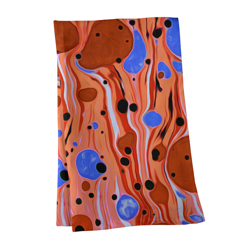 Tea Towel Kitchen Towel, Orange, Cotton Twill
