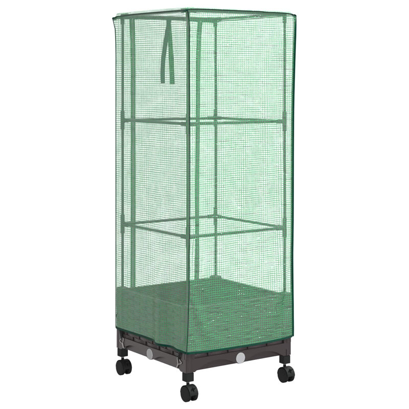 Elevated Planter, Brown, 129cm H x 40cm W x 40cm D