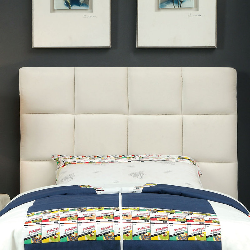Choco Upholstered Headboard, Twin, Ivory