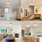 1-Light Ribbed Glass Semi Flush Mount Ceiling Light-265267730