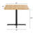 Square Solid Wood Commercial Tabletop with Dining Height X-Base-2067005747-2067005740-2067005743