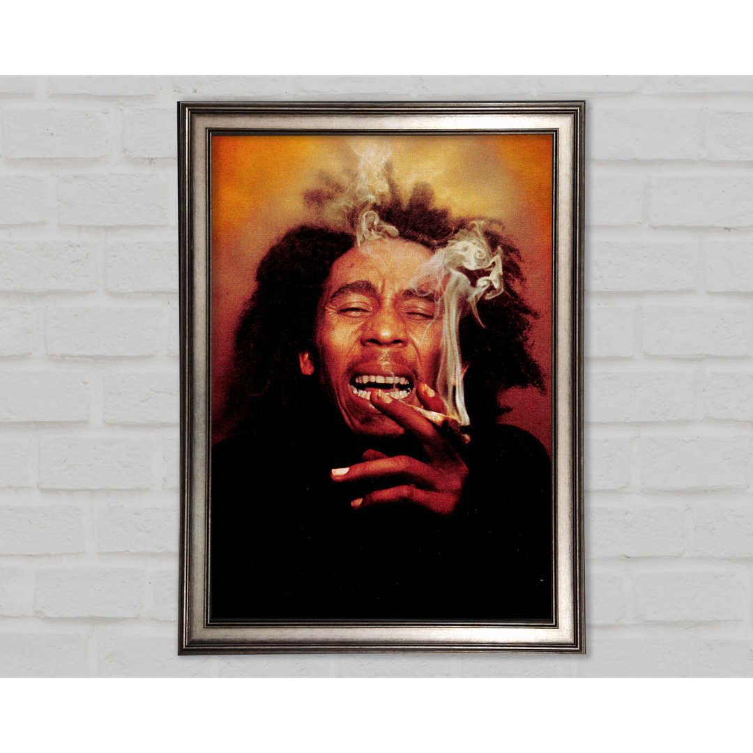 Bob Marley Laugh - Einzelner Bilderrahmen Kunstdrucke