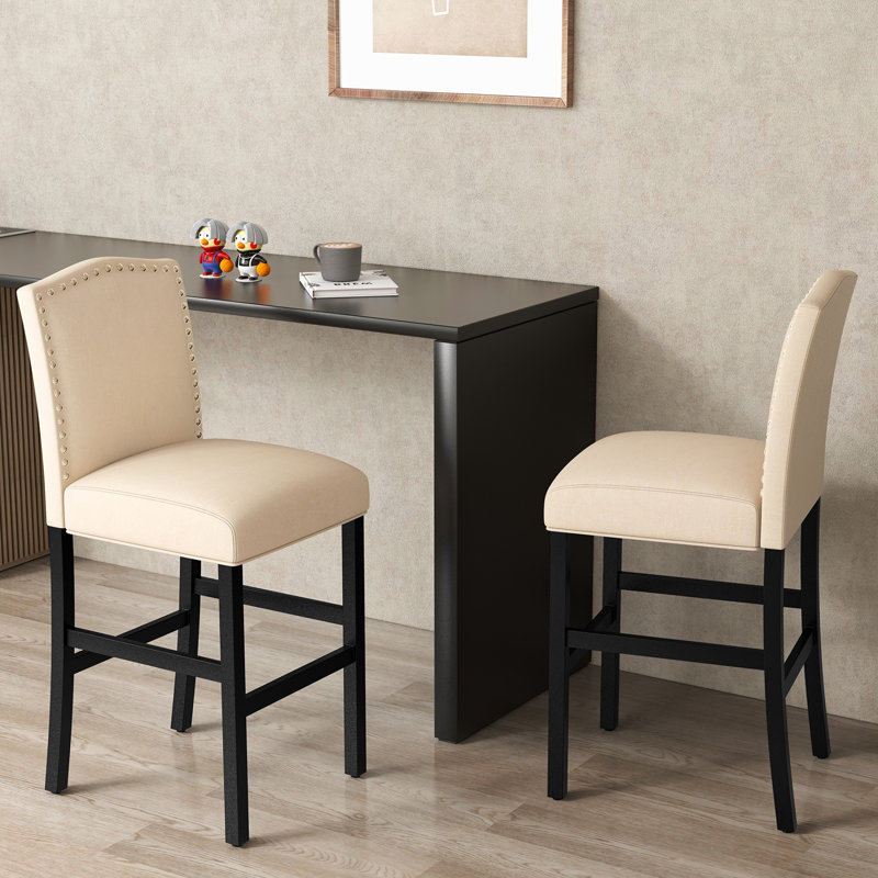 Aldossari Upholstered Counter Stool