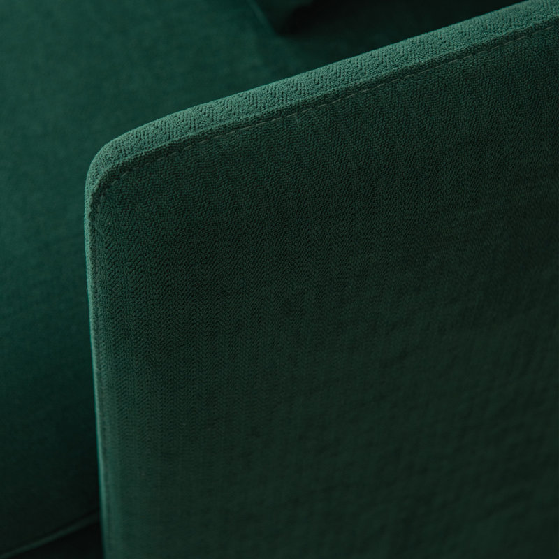 Causeuse moderne en lin de coton Emerald