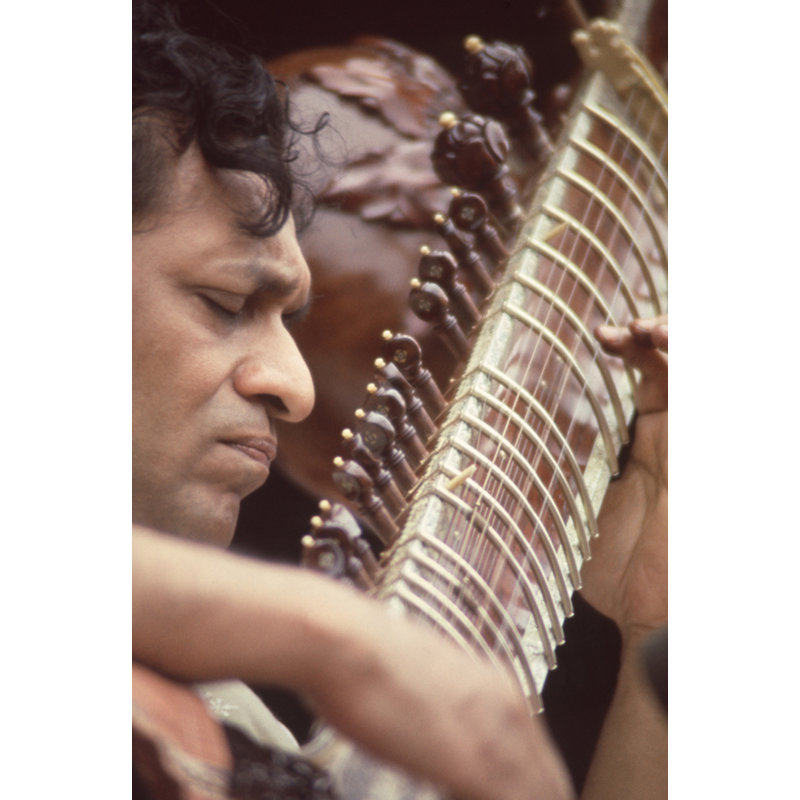 Gros plan sur Ravi Shankar - photographie, H 10 po x l 8 po