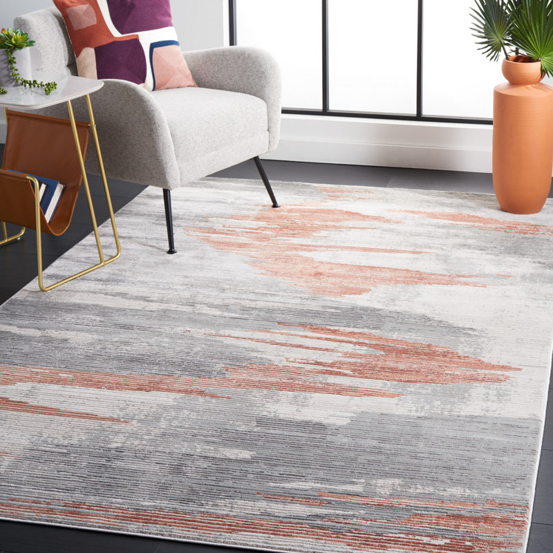 Damionna Performance Abstract Rug, Rectangle 9' x 12'