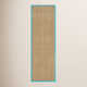 Auckland Bamboo Natural/Turquoise Area Rug