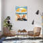 Perse Beach for Two - Impression sur toile tendue