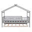 Lit simple en bois avec lit gigogne simple-1803789374