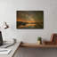 «Comet Storm copie» par Darren, art mural en métal doré blanc, 16 po x 12 po-314903048