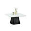 Contemporary Style 3Pc Table Set 1X Square Coffee Table 2X Square End Table Faux Marble Soft Curved Edges Top Primary Living Room