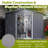 8X6 FT Outdoor Tool Storage Shed With Metal Foundation & Lockable Doors,  All Weather Metal Sheds-118091600-118091598