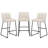 26" Upholstered Bar & Counter Stool With Back, Available in Leather or Linen-1133691939