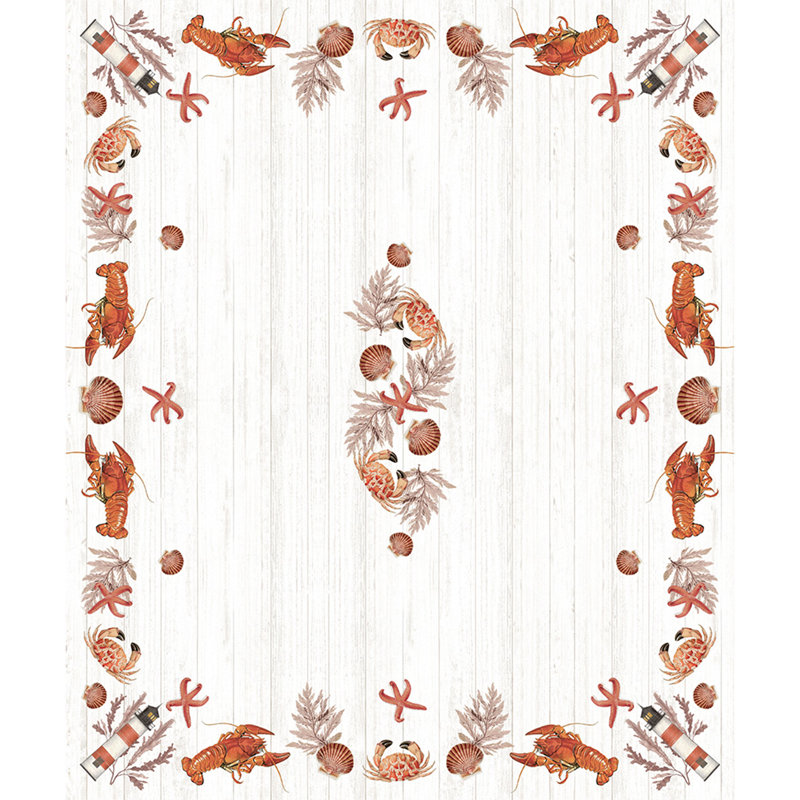  Seafood Shack Tablecloth, 84'' L x 70'' W