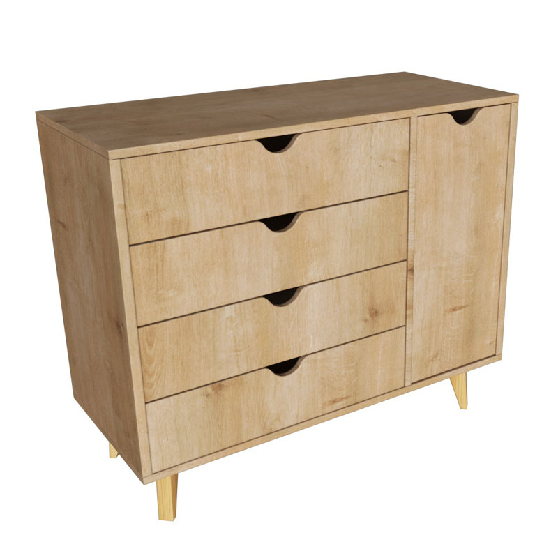 35'' W 4 - Drawer Dresser, Brown