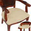 Housses de chaises de salle à manger - Beige - Ensemble de 4 / Tissu résistant à l'eau / Pour chaises avec accoudoirs