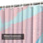 Rideau de douche 12 coups de pinceau bleu pastel-129035871