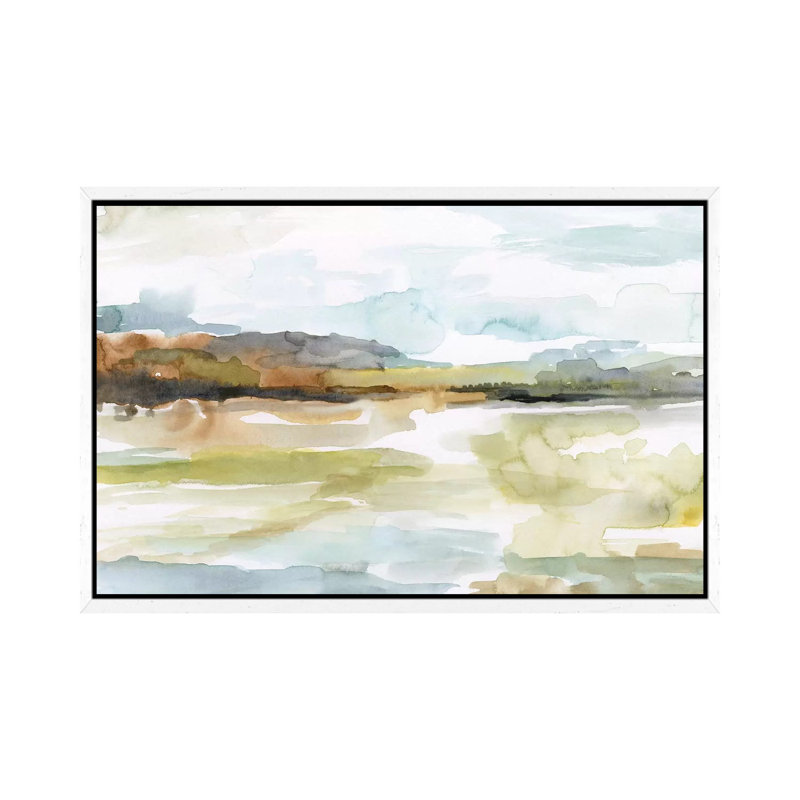 Faraway by Nan - Painting on Canvas, 66.04 cm H x 45.72 cm W, White Framed