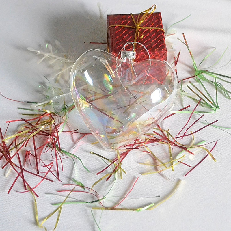 10cm Geometric Glass Bauble