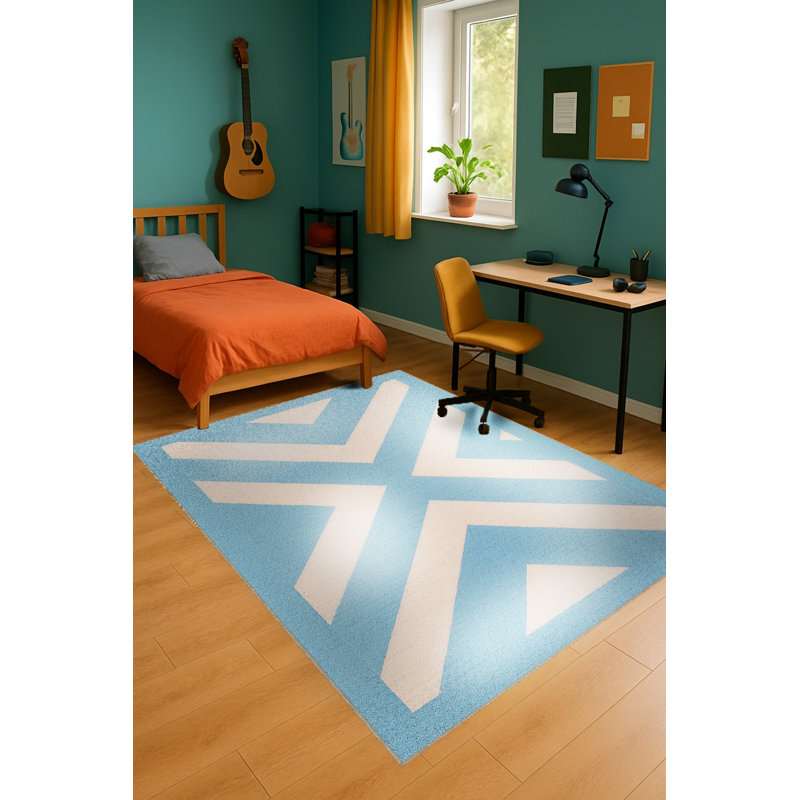 Tapis tissé crème Mosso, 3'3" x 6'7"