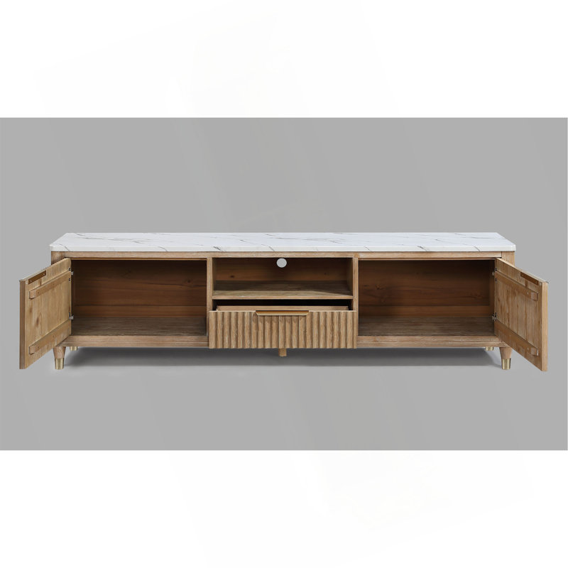 Meuble télé pour meuble télé 1Pc de luxe moderne et élégant, Naturel