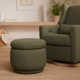 Enoki 21" Wide Round Storage Ottoman with Storage
