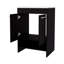 Meuble-lavabo 2 portes avec rangement ouvert