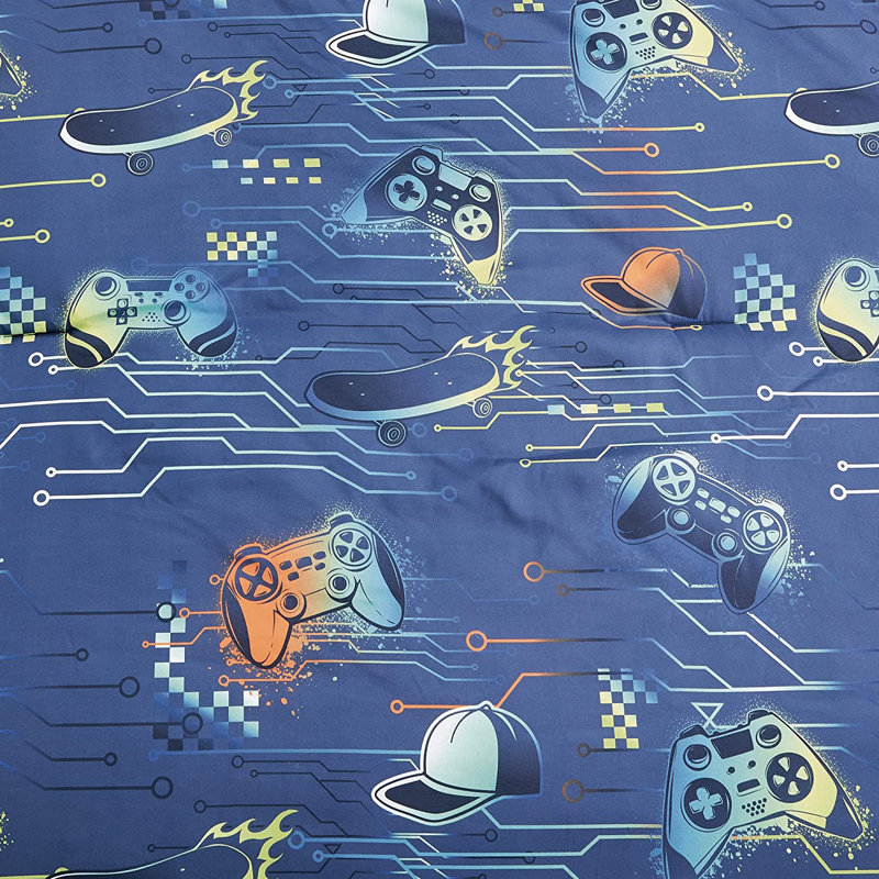 Gamepad Controller Microfiber Comforter Set