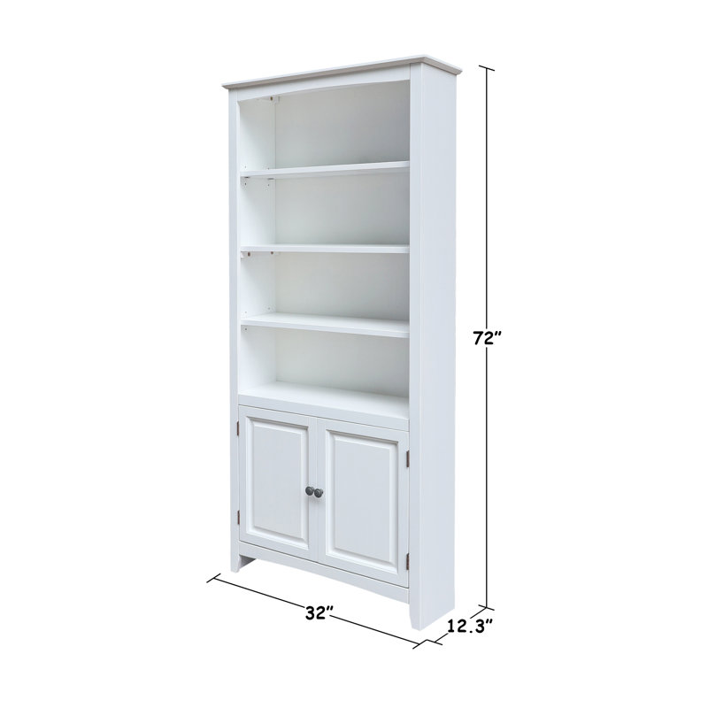 Bibliothèque standard DUFREEN, (6 tablettes) H 72 po x l 32 po x P 12 po, Blanc